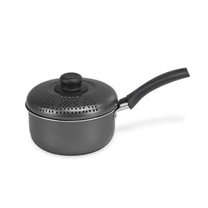 Espagueteira Multiflon Versatil Com Tampa - 14cm Preto