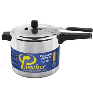 Panela De Pressão Panelux 1036 Alumínio Polido - 7 L Metálico