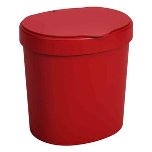 Lixeira Coza Basic Com Tampa 10906-0465 Em Polipropileno Vermelho