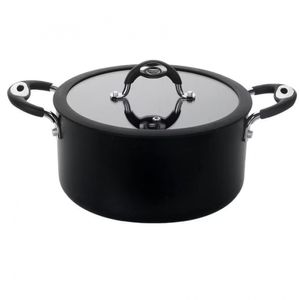 Caçarola Dom Multiflon Com Antiaderente De Alumínio - 22cm Preto