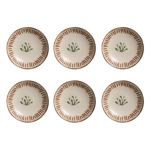 Conjunto De Pratos Fundos Porto Brasil Coup Magari 6 Pçs Marrom