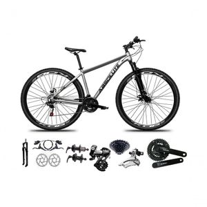 Bicicleta Aro 29 Absolute Nero 5 Shimano Altus 24v Freios Hidráulicos Garfo Com Trava - Cinza Tam.21