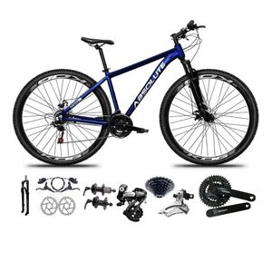 Bicicleta Aro 29 Absolute Nero 5 Shimano Altus 24v Freios Hidráulicos Garfo Com Trava - Azul Tam.17