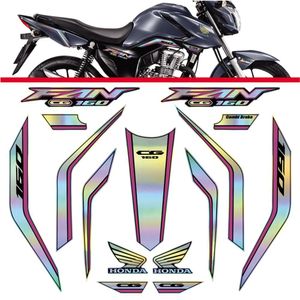 Kit Holográfico Para Moto Honda Cg Titan 160 Anos 2023 A 2024 Rosa Rosa