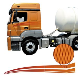 Kit Adesivo Faixas Par Mb Axor 1933 2544 2644 2041 2536 2019 Laranja Laranja