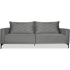 Sofa Living 3 Lugares Nori 200cm Veludo Deluxe 2938 Ezz 2938