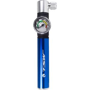 Mini Bomba De Ar Tsw Com Manômetro Mini Bomba De Ar Tsw Com Manômetro Azul
