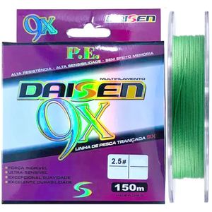 Linha Multifilamento Daisen 9x 0,50mm 80lb 150m Verde