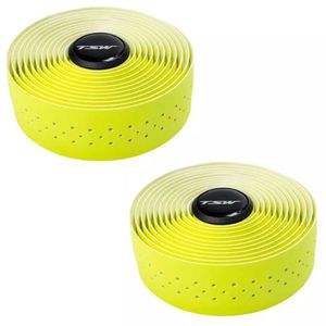 Fita De Guidão Speed Tsw Microfibra Furada Fita Microfibra Amarela