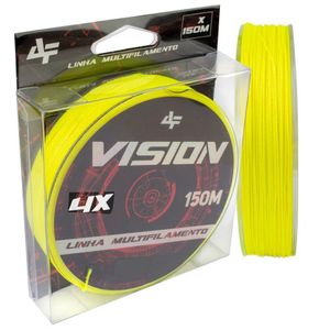Linha Multifilamento Albatroz Vision 4x 25lb 0,20mm 150m Vision Amarela
