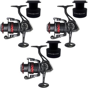 Kit 3 Molinete Marine Sports Prisma Fd 8000 + Carretel Extra