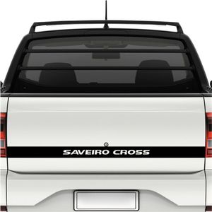 Faixa Tampa Traseira Saveiro Cross G5 - G6 Preto