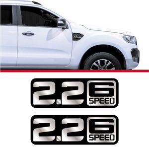 Par Adesivo Ford Ranger 2.2 Six Speed 2017 Rgar01 Preto