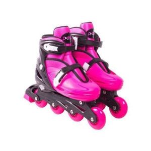 Patins In-Line Rollers Radical P 29-32 Bel Fix Amarelo - Rosa