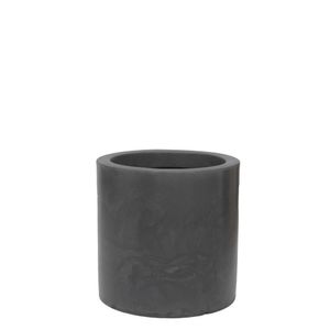 Vaso Cilindro Brilho 40x40cm Antique Preto