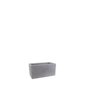 Vaso Jardineira Cubo Fosco 40x20cm Antique Cimento