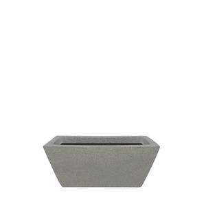 Vaso Floreira Malta Fosco 40x17cm Granito Pedra