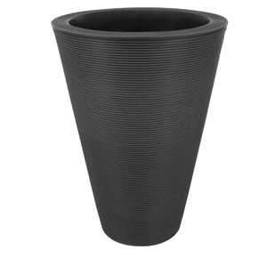 Vaso Bali Fosco 58x80cm Caixa Master Com 2 Unidades Preto Sólido