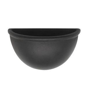 Vaso Parede Liso 34x20cm Caixa Master Com 6 Unidades Preto Sólido
