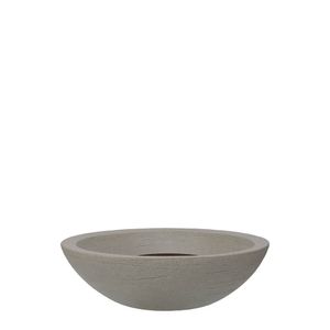 Vaso Bowl Terra Fosco 55x16cm Granito Pedra