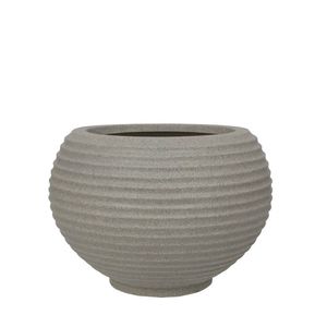 Vaso Bromélia Fosco 32x32cm Granito Pedra