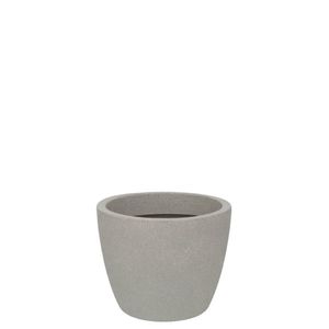 Vaso Malta Redondo Fosco 24x20cm Granito Pedra