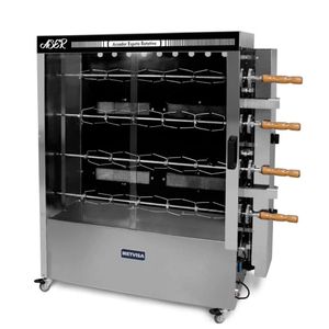 Assador De Frango Rotativo A Gás Metvisa 40kg 220v Aser.40