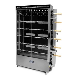 Assador De Frango Rotativo A Gás Metvisa 60kg 220v Aser.60