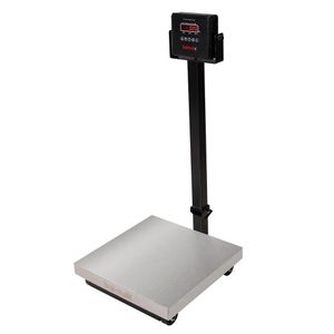 Balança Digital De Plataforma Balmak Serie Plus Inox 300kg Coluna Com Bateria K-300icb-3-p