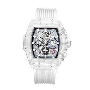 Relógio Masculino E Feminino Marca Luxo À Prova Da Água Branco