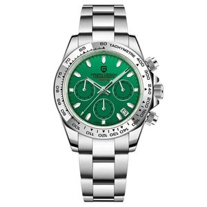 Relógio De Pulso Aço Inoxidável Para Homens Quartz De Luxo Verde