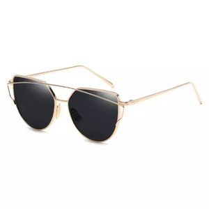 Óculos Grandes Clássico Cat Eye Elashopp Feminino Preto
