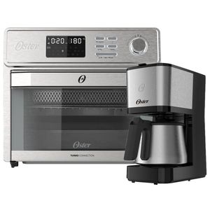 Kit Forno e Fryer 25L e Cafeteira Inox 1,2L Oster - 220V