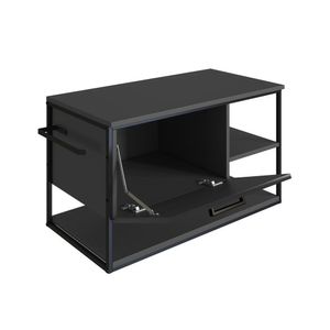 Gabinete Para Banheiro Suspenso 80cm P1007 Grafite Com Cuba