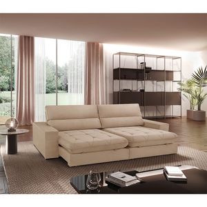 Sofá Aspem Linho 02 Módulos De 90cm B25cm Meu Sofá Online A226 Linho Bege