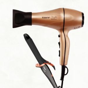 Secador De Cabelos Taiff Style Ac2000W + Modelador De Cachos Preto E Cobre 220V