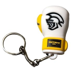 Chaveiro De Luva Boxe Pretorian Em Silicone Branco