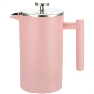Cafeteira Prensa Francesa Rosa 350 Ml Louvre Rose Ilc