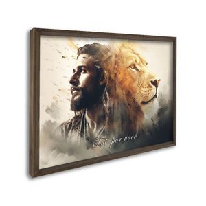 Quadro Decorativo Religioso Foi Por Você Laranja Com 1 Tela Cm De Parede Para Escritório Banheiro Ha Tabaco