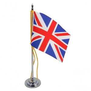 Mini Bandeira De Mesa Da Reino Unido 15 Cm Poliéster