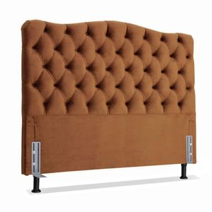 Cabeceira Queen 158 - Bello Box - Dunas Veludo Caramelo