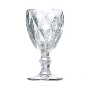 Jogo 12 Taças De Vidro Diamond Cor Transparente Para água Vinho Lyor 325ml