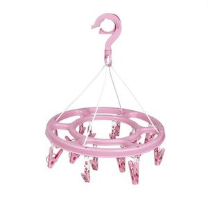 Mini Varal Redondo 16 Prendedores - Mor Rosa