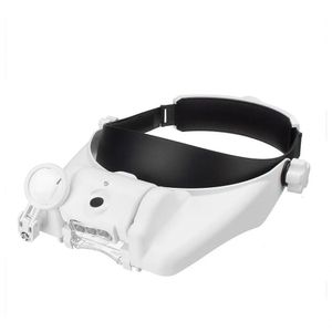 Lupa Profissional 3 Leds Usb Recarregável 3 Lentes 1.5x2x8x