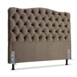 Cabeceira Casal 138 - Bello Box - Dunas Suede Marrom