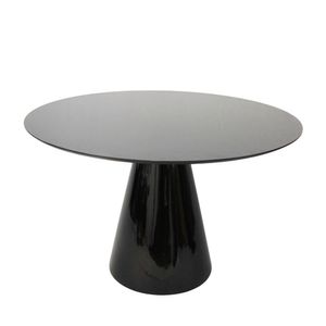 Mesa Lateral Cone Laqueado Preto 51cm