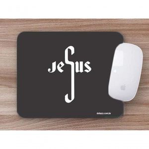 Mouse Pad Emborrachado Personalizado Jesus Letras