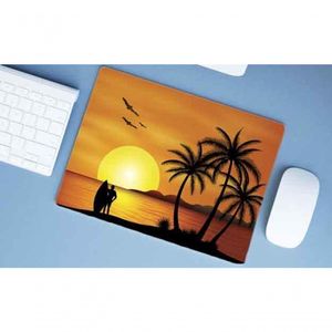 Mouse Pad Emborrachado Personalizado Grande Surf Pôr Do Sol