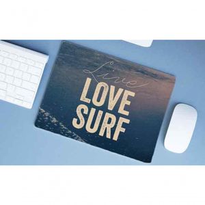 Mouse Pad Emborrachado Grande Surf Live Love Surf