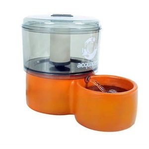 Bebedouro Cerâmico/acrílico Fumê 2,5l C/ Bomba E Filtro P/ Cães E Gato